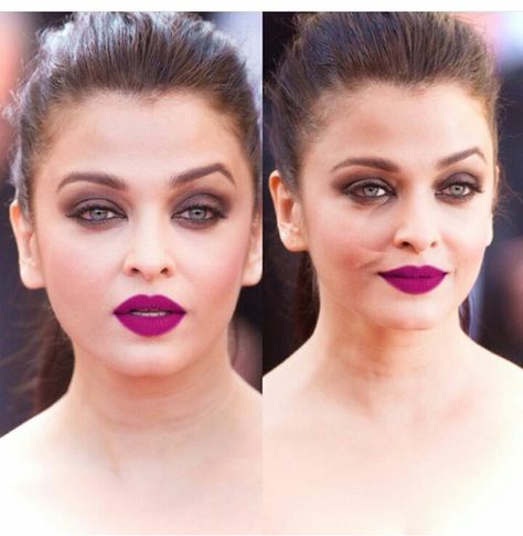 Magenta lipstick Makeup For Fuchsia Dress, Fushia Lipstick, Magenta Makeup Look, Fuchsia Makeup, Bollywood Hair, Fuschia Lipstick, Magenta Lipstick, Makeup 2023, Magenta Top