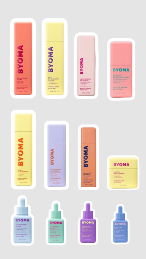 Byoma >>> Byoma Skincare Prices, Skin Care Products Byoma, Byoma Skincare Aesthetic, Byoma Skin Care, Preppy Stores, Byoma Skincare, Preppy Basics, Rose Skincare, Preppy Skincare