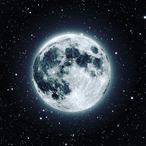 Full moon surrounded by a rich field of background stars Moon Facts, Wallpaper Hitam, Moon Images, Moon Baby, Moon Moon, The Full Moon, Space Stars, Beautiful Moon, Moon Child