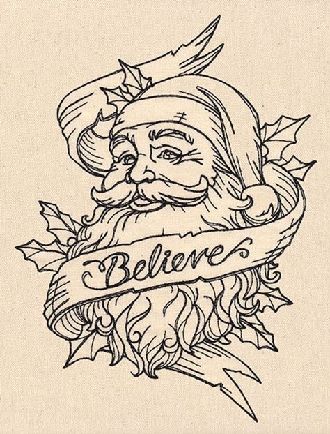 Cristmas Cricut, Christmas Pyrography, Believe In Santa, Pyrography Patterns, Wood Burning Crafts, Urban Threads, Embroidery Christmas, Wood Burning Patterns, Paper Embroidery