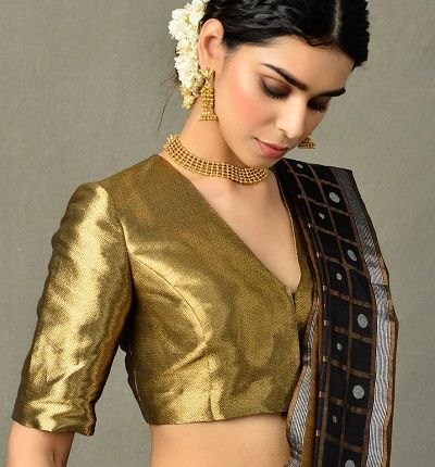 Gold Color Saree Blouse Designs, Golden Designer Blouse, Golden Blouses For Sarees, Golden Brocade Blouse Designs, Golden Silk Blouse Designs, Rekha Blouse Designs, Golden Blouse Designs Saris, Golden Color Blouse Designs, Gold Color Blouse Designs