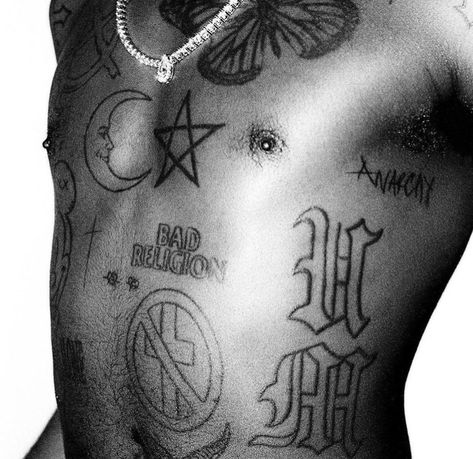 cartis tattoos #playboicarti Carti Inspired Tattoos, Playboicarti Tattoos, Playboi Carti Piercing, Carti Tattoo, City Morgue Tattoo, Playboicarti Album Wallpaper, Anarchist Tattoo, Anarchy Tattoo, $ucideboy$ Tats