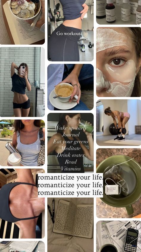 Romanticizing Self Care, Romanticizing Your Life Aesthetic, Daily Routine Aesthetic Pictures, How To Romanticize Life Aesthetic, Romanticise Life Aesthetic, Romanizing Life Aesthetic, Wellness Influencer Aesthetic, Highest Version Of Yourself Aesthetic, Better Life Aesthetic