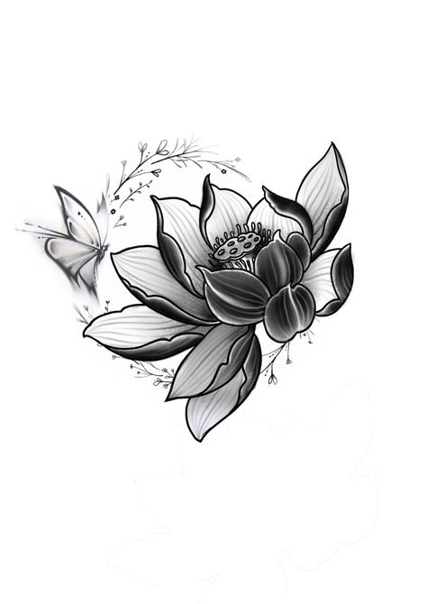 ကြာပန်း Tattoo, Lotus Flower Drawing Tattoo, Japanese Sleeves, Lotus Flower Tattoo Meaning, Journey Tattoo, Lotus Flower Drawing, Colored Tattoo, Floral Tattoo Shoulder, Flower Tattoo Drawings