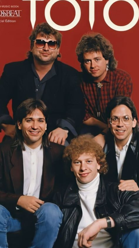 80s Bands Posters, Joseph Williams Toto, 80s Singers, Toto Band, Jeff Porcaro, Eagles Music, Joseph Williams, Vinyl Poster, Rock Band Posters