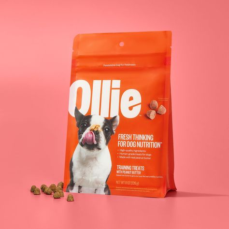 Ollie Dog Food Branding Design, Dog Food Branding, Pet Food Packaging Design, Food Branding Design, Australian Shepherd Lab Mix, Human Grade Dog Food, Fresh Dog Food, Healthy Dog Food, Dog Food Delivery