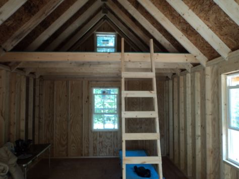 12 wide loft Cabin With Loft, Lofted Cabin, Loft Plans, Loft Plan, River Camp, Cabin Loft, Antique Woodworking Tools, Blog Planning, Bunk House