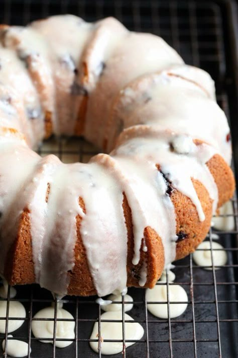 Blueberry Bundt Cake Recipes Sour Cream, Lemon Blueberry Bundt Cake Sour Cream, Blueberry Bundt Cake With Box Cake, Lemon Blueberry Bread Sour Cream, Sour Cream Blueberry Bundt Cake, Blueberry Sour Cream Bundt Cake, Rhubarb Bundt Cake, Blueberry Sour Cream Cake, Blueberry Recipes Easy