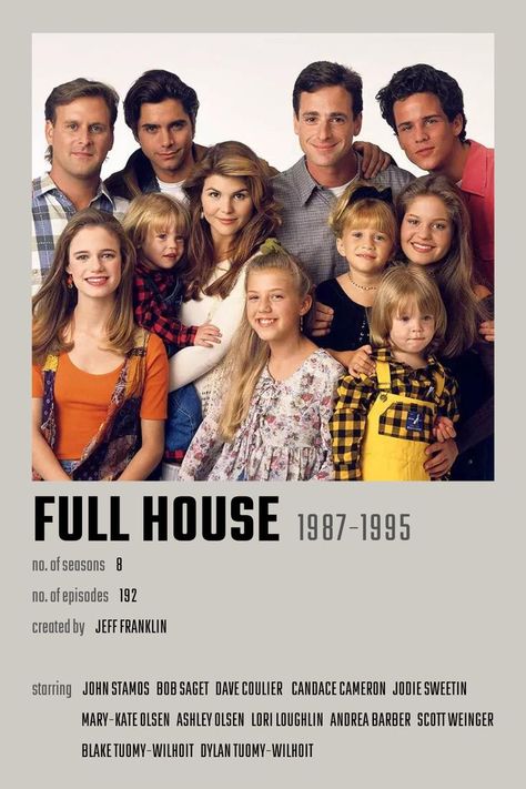 Full House Television Show Poster Full House Poster, Full House Show, Tv Show Posters, Scott Weinger, Full House Tv Show, Steve Urkel, Printable Posters Wall Art, Room Collage, Bob Saget