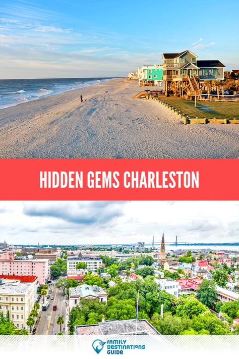 Want to experience the top hidden gems Charleston has to offer? We’re FamilyDestinationsGuide, and we’re here to help. Read this now to discover Charleston's hidden treasures, from secret alleyways to hidden gardens. Discover a different side of Charleston, and experience the city without the crowds. #charleston #charlestonhiddengems #charlestontravel #charlestonvacation Charleston Vacation, Charleston Travel, Hidden Garden, Isle Of Palms, Folly Beach, Hidden Places, Family Destinations, Hidden Beach, Hidden Gems