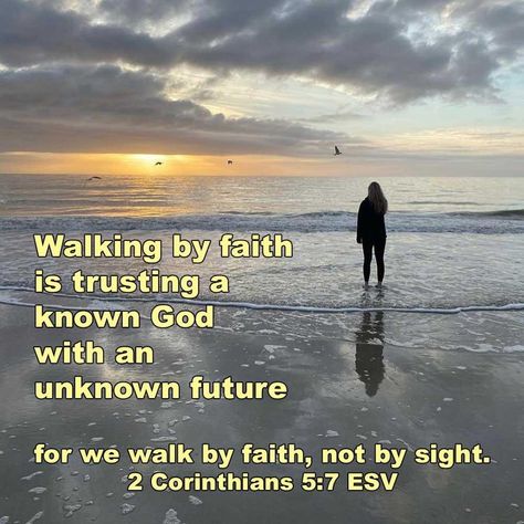 Walk By Faith Not By Sight, Walking By Faith, Pin Inspiration, Inspiring Sayings, By Faith Not By Sight, 2 Corinthians 5 7, Inspirational Life Lessons, Walk With God, Prayer Group