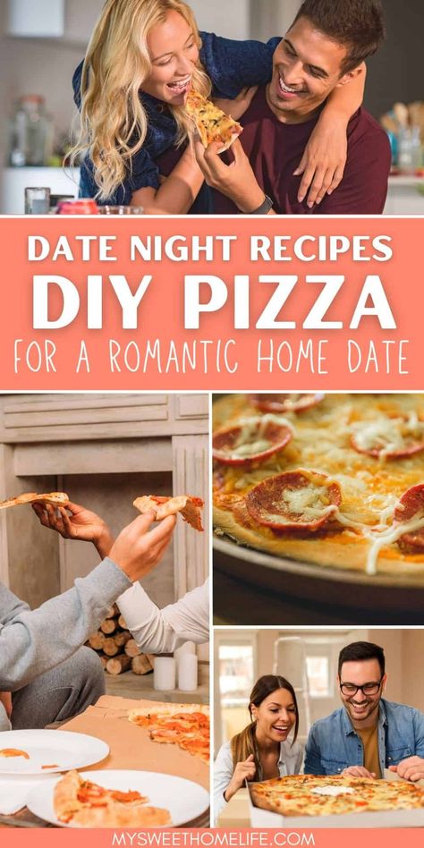 Diy Pizza Date Night, Romantic Pizza Date Night At Home, Making Pizza Date Night, Make Your Own Pizza Date Night, At Home Pizza Date Night, Pizza Making Date Night, Date Night Pizza At Home, At Home Pizza Night, Pizza Date Night At Home