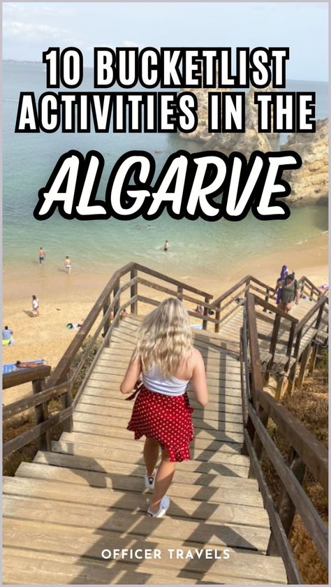 Uncover the breathtaking Algarve and dive into our list of 10 bucket list things to do in the Algarve, including old town Lagos, famous Albufeira party streets and hidden caves. Get ready to plan your next Portugal vacation in the heart of Southern Portugal! Portugal Destinations, Algarve Travel, Europe In November, Best Places In Portugal, Southern Portugal, Porto Travel, Albufeira Portugal, Travel Portugal, Portugal Vacation