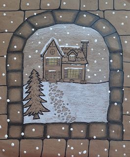 a faithful attempt: English Village in the Snow Drawing Watercolour Sky, Landscape Painting Lesson, Snow Drawing, Half A Heart, Projects School, Winter Art Lesson, Deep Space Sparkle, 2024 Art, Winter Art Projects