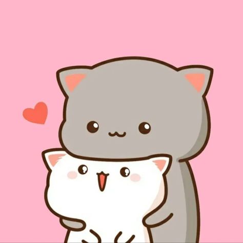 Couple goals | happy couple | cute couple comics Cute Cat Couple Cartoon, Cute Cat Couple Drawing, Couple Chat, Couple Love Quotes, Cute Chibi Couple, Couple Comics, Peach Goma, Couple Life, Couple Clipart