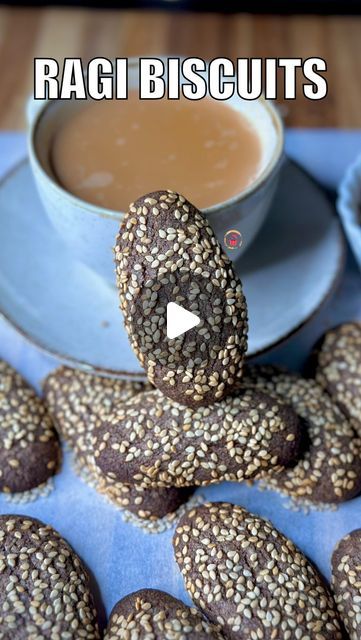 Henna Aggarwal on Instagram: "🍪Ragi Cookies in ₹60 ONLY!💴
Eggless & Gluten-Free Ragi Biscuits are extremely easy to make and a healthier alternative to store bought chai time cookies. 🍪 Crispy & crunchy, made in just ₹60! 💴

🍪Unsalted Butter- 60 Gms = ₹36
🍪Powdered Sugar- 1/4 Cup = ₹3
🍪Ragi Flour- 1/2 Cup + 1.5 Tbsp = ₹ 10
🍪Baking Powder- 1/2 Tsp = ₹1
🍪Vanilla Essence- 3/4 Tsp = ₹3
🍪Sesame Seeds- 2 Tbsp = ₹7

REPLACEMENT for Ragi Flour - Oats Flour, Jowar Flour or any other Gluten-Free Flour of your choice.

#GlutenFree #Eggless #Biscuits #Cookies" Healthy Vegetarian Desserts, Ragi Cookies, Eggless Biscuits, Oats Flour, Chai Time, Ragi Flour, Sesame Cookies, Vegetarian Desserts, Biscuits Cookies