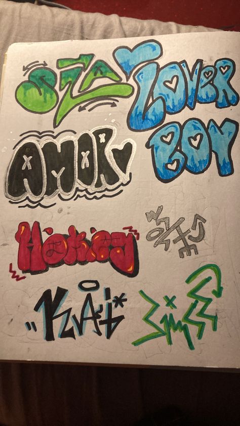 Graffiti Art Words, Graffiti Artwork Inspiration, Easy Graffiti Art, Easy Grafitti Art, Graffiti Sketchbook, Graffiti Pieces, Easy Graffiti, Easy Graffiti Drawings, Graffiti Piece