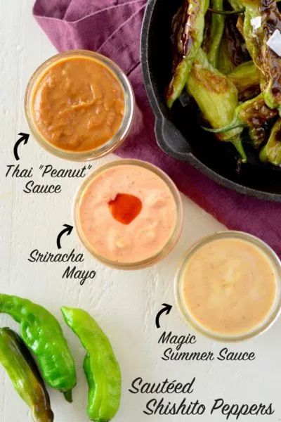 Creamy Sriracha Sauce, Shishito Pepper Recipe, Baby Food By Age, Pepper Sauce Recipe, Shishito Peppers, Stuffed Pepper Dip, Starting Solids, Organic Baby Food, Ideas Food