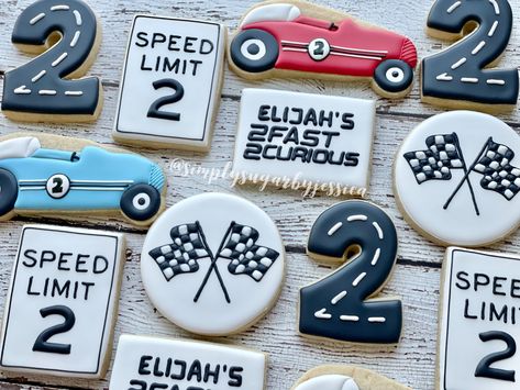 Two Fast Car Theme Birthday, 2 Fast Birthday Party Cookies, Racing Birthday Cookies, Race Car Themed Cookies, 2 Fast 2 Curious Cookies, Two Fast Two Curious Cookies, Two Fast Sugar Cookies, 2 Fast 2 Curious Birthday Cookies, 2 Fast Birthday Cookies