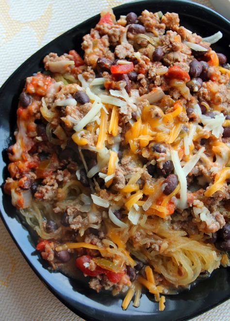 Southwest Spaghetti, Advocare Recipes, Spaghetti Squash Casserole, Spaghetti Squash Recipes, Squash Casserole, Paleo Dinner, Squash Recipes, Spaghetti Squash, Clean Eating Recipes