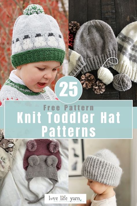 25+ Cute Little Knit Toddler Hat Patterns Free Knitting Patterns For Toddlers Hats, Free Knit Hat Patterns For Toddlers, Free Toddler Hat Knitting Patterns, Kids Knit Hat Pattern, Children’s Knitted Hats, Knitted Childrens Hats Free Pattern, Toddler Hat Knitting Pattern, Toddler Beanie Knitting Pattern Free, Toddler Knit Hat Pattern Free