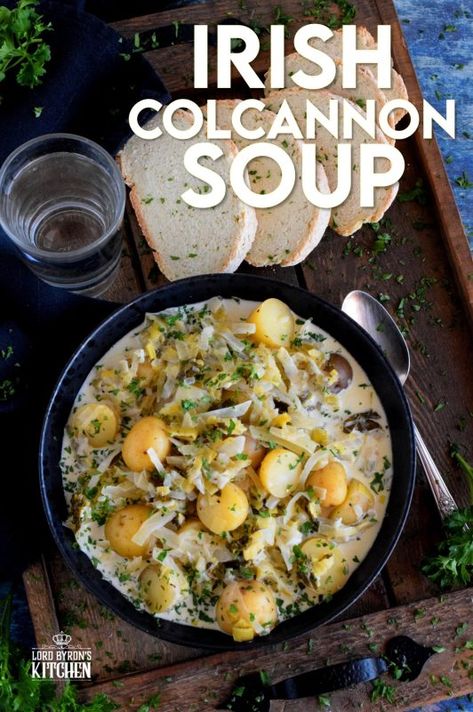 Colcannon Soup Recipe, Irish Vegetable Soup, Colcannon Soup, Irish Dinner Recipes, Irish Soup, Ireland Recipes, Irish Colcannon, Irish Dinner, Irish Recipes Authentic