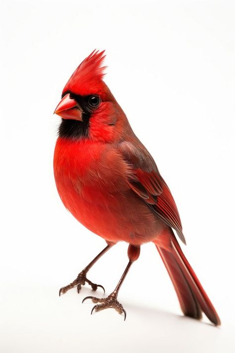 Northern Cardinal cardinal animal bird. AI generated Image by rawpixel. | free image by rawpixel.com / maprang Tattoo Prep, Cardinal Drawing, Bird Rocks, Northern Cardinal, Art Pins, Watercolor Christmas Cards, Cardinal Birds, Red Cardinal, Watercolor Christmas