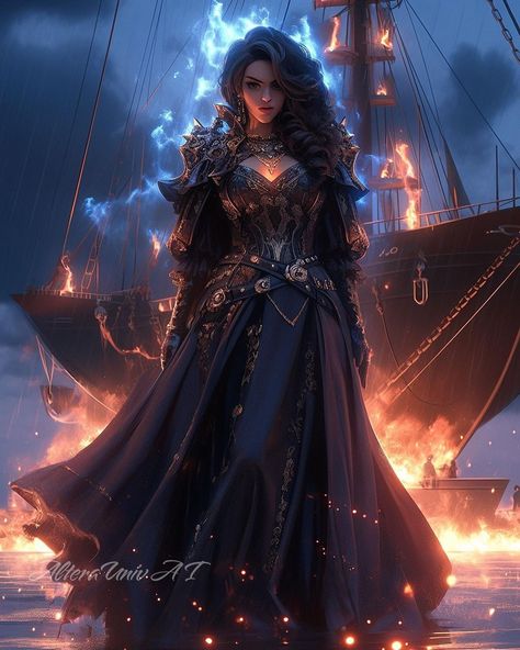 Follow for more Heart System, Drawn Clothes, Anime Handsome, Anime Pirate, Pirate Dress, Female Oc, Pirate Queen, Frozen Heart, Art Men