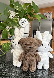 sasccn's Miffy’s friend Monica Brown Bear Miffy Bunny Crochet, Brown Crochet Projects, Miffy Crochet Pattern Free, Brown Crochet Ideas, Miffy Crochet Pattern, Brown Amigurumi, Miffy Crochet, Monica Brown, Crochet Brown