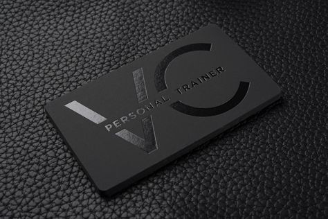 Hard Suede Business Cards Business Cards With Services Listed, Finance Business Card Design, Matte Black Business Cards, Finance Business Card, Luxury Business Cards Black, Visit Card Ideas, Personal Training Business Cards, Business Cards Ideas, Architecture Business Cards