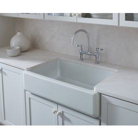 KOHLER Whitehaven 35.68-in x 21.56-in White Single-Basin Standard Undermount Apron Front/Farmhouse Residential Kitchen Sink at Lowes.com Kohler Farmhouse Sink, Cast Iron Farmhouse Sink, Redo Kitchen, Cast Iron Kitchen Sinks, Single Basin Kitchen Sink, Apron Front Kitchen Sink, White Kitchen Sink, Apron Front Sink, Farmhouse Apron