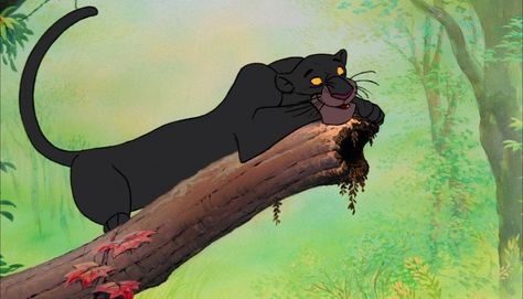 Bagheera Jungle Book, Mogli Jungle Book, Jungle Book Tattoo, Jungle Book Bagheera, Jungle Book 1967, Jungle Book Characters, Jungle Book Disney, Leopard Art, Disney Cartoon Characters