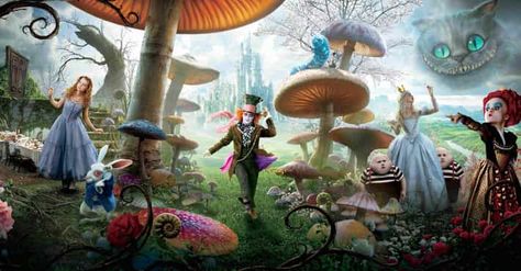 Best Movies To Watch On Mushrooms | Psychedelic Trippy Movies The Dog Star, Mia Wasikowska, Alice In Wonderland Birthday, Event Backdrop, Lewis Carroll, Modern Cross Stitch Patterns, Modern Cross, Paintings Art Prints, Modern Cross Stitch