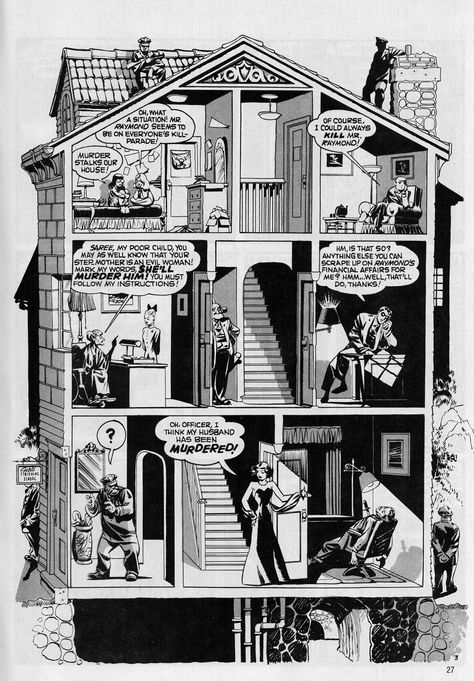 Silver Age Comic Books, Will Eisner, Alternative Comics, Comic Book Layout, Comic Book Art Style, Comic Layout, Comic Book Pages, Splash Page, Comic Manga