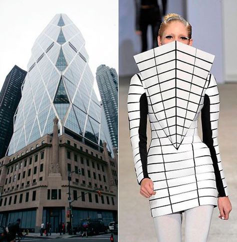 z Fashion Inspired By Architecture, Architecture Inspired Fashion, Architecture Fashion Design, Architect Fashion, Wearable Architecture, Architectural Fashion, Sculptural Fashion, Geometric Fashion, Norman Foster