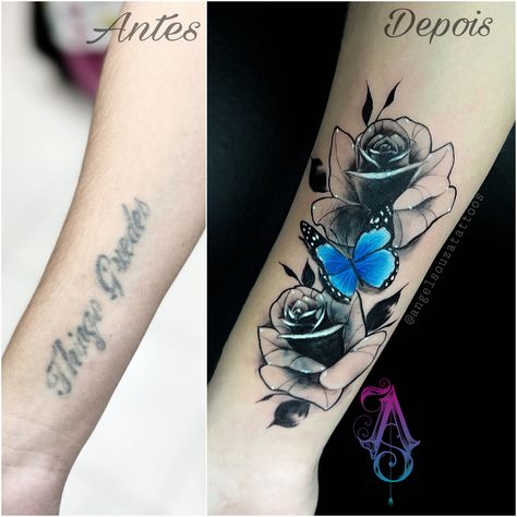 Best Cover Up Tattoos For Women Forearm, Word Cover Up Tattoos For Women, Cover Up Tattoos For Women Arm, Cover Up Tattoos For Women Forearm, Lettering Cover Up Tattoo, Cover Up Tattoo Mujer, Coverup Tattoo Designs For Women, Name Cover Up Tattoos For Women, Cover Up Name Tattoos