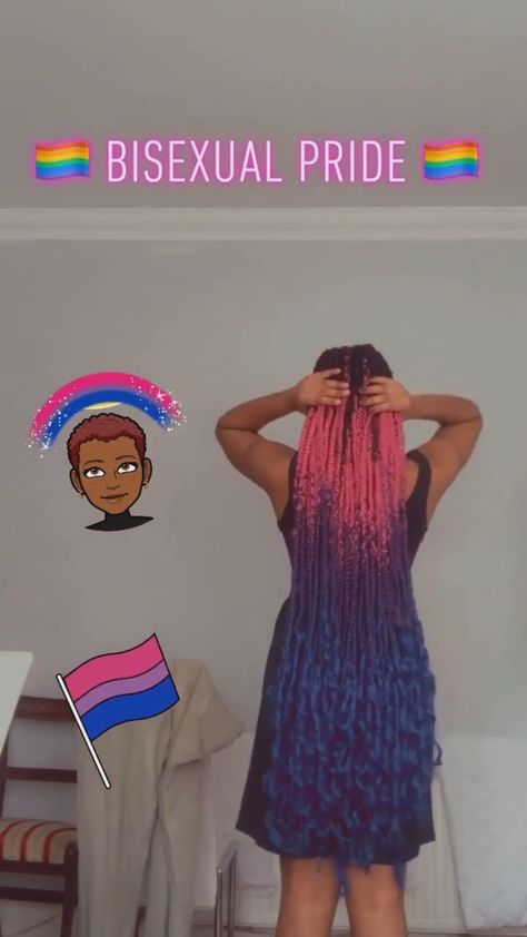 Bisexual Hair, Pride Month, Girl Hair, Black Girls Hairstyles, Hair Dye, Dyed Hair, Girl Hairstyles, Braids, Hairstyles