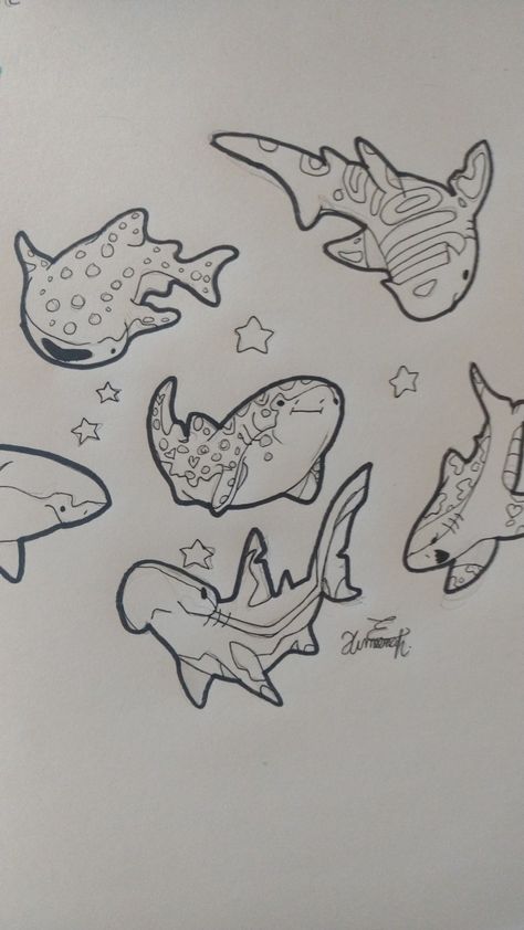 Original: shark gremlin Tiktok #fyp#artstyle#shark#sharkdrawing#notoriginal#tiktok#recreate#artist#cartoonartstyle Sharks Doodle, Shark Drawing Aesthetic, Tiny Shark Drawing, Shark Doodles Cute, Whale Shark Doodle, Cartoon Shark, Leopard Shark Drawing, Cartoon Shark Drawing, Mako Shark Drawing