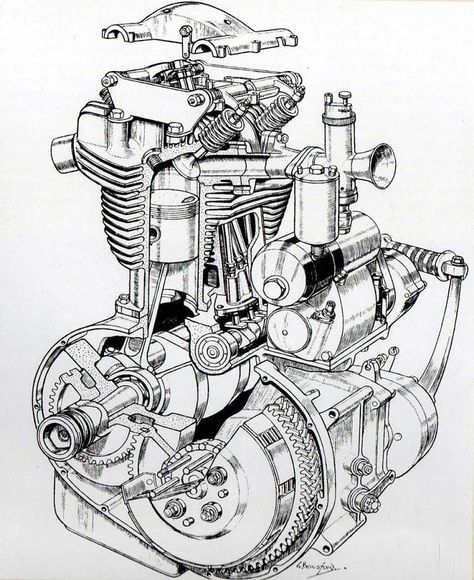 Moto Triumph, Motorcycle Drawing, Motorcycle Repair, Bike Engine, Racing Car Design, Line Artwork, Biker Art, Motorcycle Art, Tattoo Art Drawings