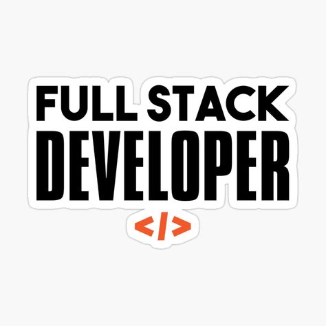 Developer Stickers, Coding Stickers, Cool Laptop Stickers, Full Stack Development, Developer Logo, Backend Developer, Stack Overflow, Frontend Developer, Full Stack Developer