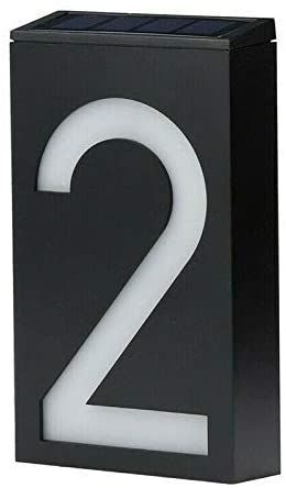 Amazon.com: LED Solar House Number Light, Garden Numbers Solar Powered Address Sign LED Illuminated Outdoor Plaques and Wall Art Lighted Up for Home Yard Street (Digit 2): Home Improvement House Number Light, Diy Address Sign, Solar House Numbers, Best Solar Lights, Farm Light, Led House Numbers, House Numbers Diy, Reflexology Chart, Led House