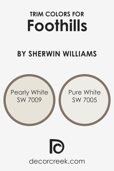 Foothills SW 7514 Paint Color by Sherwin Williams Sherwin Williams Coordinating Colors, Grey Wall Color, Taupe Paint, Trim Colors, Neutral Paint Colors, Neutral Paint, Neutral Palette, Trim Color, Critical Role