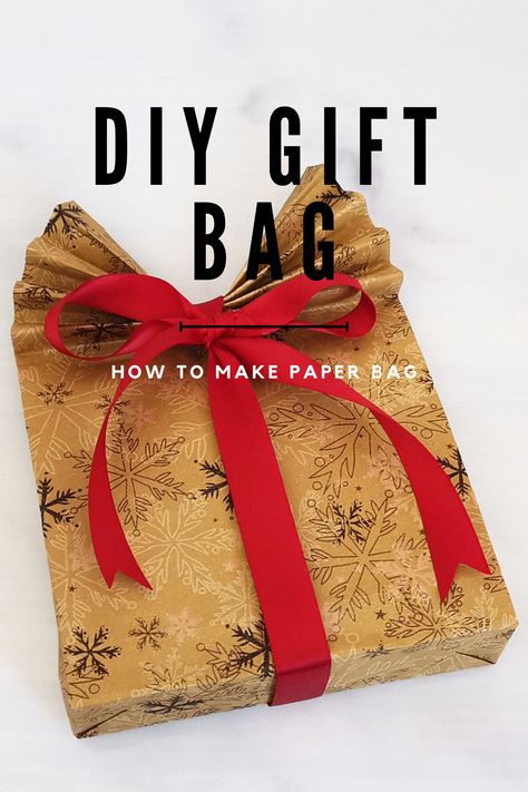 How to make paper bag. DIY gift bag tutorial. Make Bags From Wrapping Paper, Making Bag Out Of Wrapping Paper, Making Bags Out Of Wrapping Paper, How To Make Your Own Gift Bags, Gift Bag Wrapping Paper, How To Make Gift Bag From Wrapping Paper, Make A Gift Bag Out Of Wrapping Paper, Gift Bag With Wrapping Paper, Brown Paper Bag Gift Wrapping Ideas