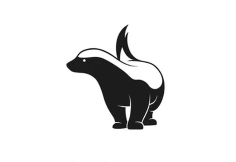 Honey Badger Tattoo, Badger Tattoo, Badger Illustration, Witchy Bedroom, Badgers Logo, Sca Costumes, Logo Silhouette, Gym Logo, Honey Badger