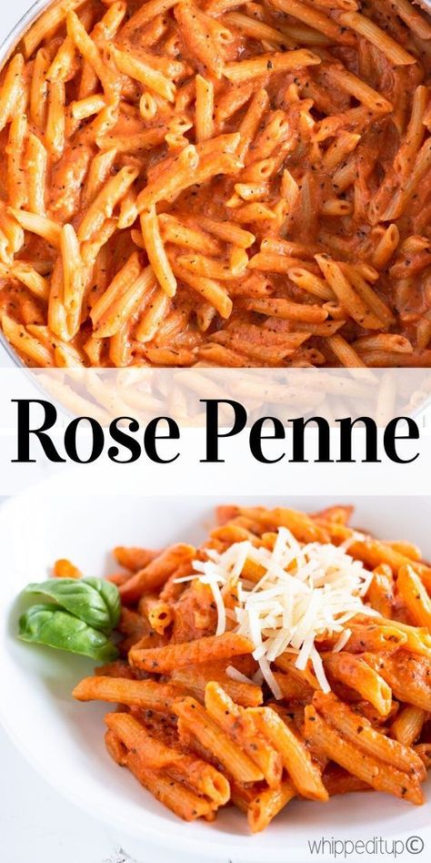 Mini Penne Pasta Recipes, Rose Pasta Recipes, Penne Rigate Recipes, Penne Rosa, Plain Food, Sausage Penne Pasta, Veg Pasta, Supper Meals, Rose Pasta