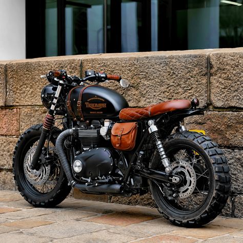 Triumph Bonneville T120 by @island_customs_co ➡️ Follow @winged__wheels • Our gallery showcases only the best motorcycle photography. Join us, like, share, and follow @winged__wheels to see more 🏍️. Find the link in our bio. Read the instructions and send us photos of your unique motorcycle. We have already featured over 200 of your amazing creations ✔ . #triumph #bonneville #triumphbonneville #bonnevillet120 #scrambler #tracker #caferacer #brat #bratstyle #custombike #motorcycle #custom #caf... Triumph Motorcycles Cafe Racers, Triumph Motorcycles Scrambler, Bonneville T120 Custom, Triumph Bonneville T120 Custom, Triumph Scrambler 900 Custom, Triumph Scrambler 400x Wallpaper, Custom Bobber Motorcycle, Triumph T120 Custom, Custom Scrambler Motorcycle