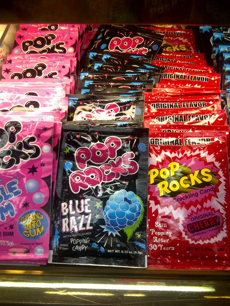 Pop Rocks! Pop Rocks Aesthetic, Pop Rock Candy, 2000s Birthday, Pop Rocks Candy, 80's Prom, Candy Aesthetic, 80s Birthday, 80s Birthday Parties, Popping Candy