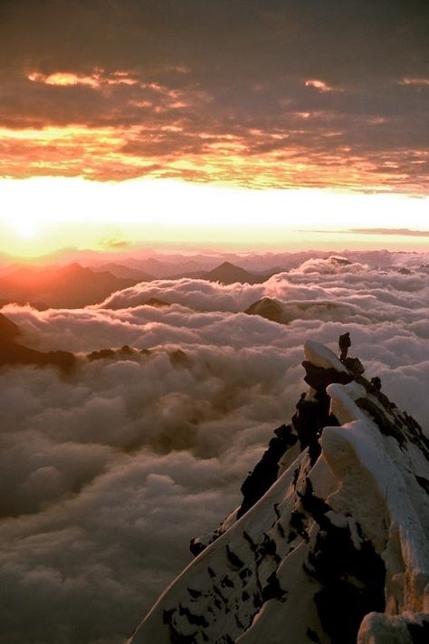 Grossglockner, Austria top of world via Mitzi Sicking Monte Everest, Above The Clouds, Oh The Places Youll Go, Slovenia, Serbia, Amazing Nature, Beautiful World, Wonders Of The World, The Great Outdoors