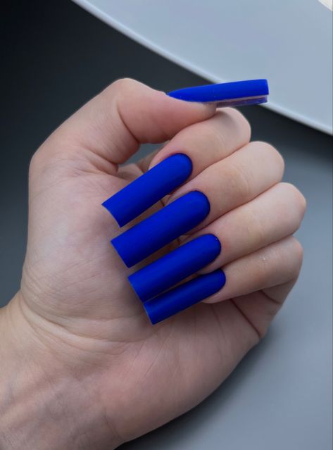 Dark Blue Square Nails, Blue Square Nails, Dark Blue Square, Dark Blue Nails, Birthday Nails, Blue Square, Square Nails, Blue Nails, Nail Inspo