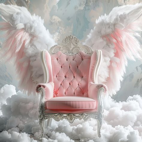 Angel Themed Wedding, Wing Background, Chair Background, Angel Wings Background, Shower Background, Rainy Wallpaper, Baby Shower Background, White Angel Wings, Pink Angel